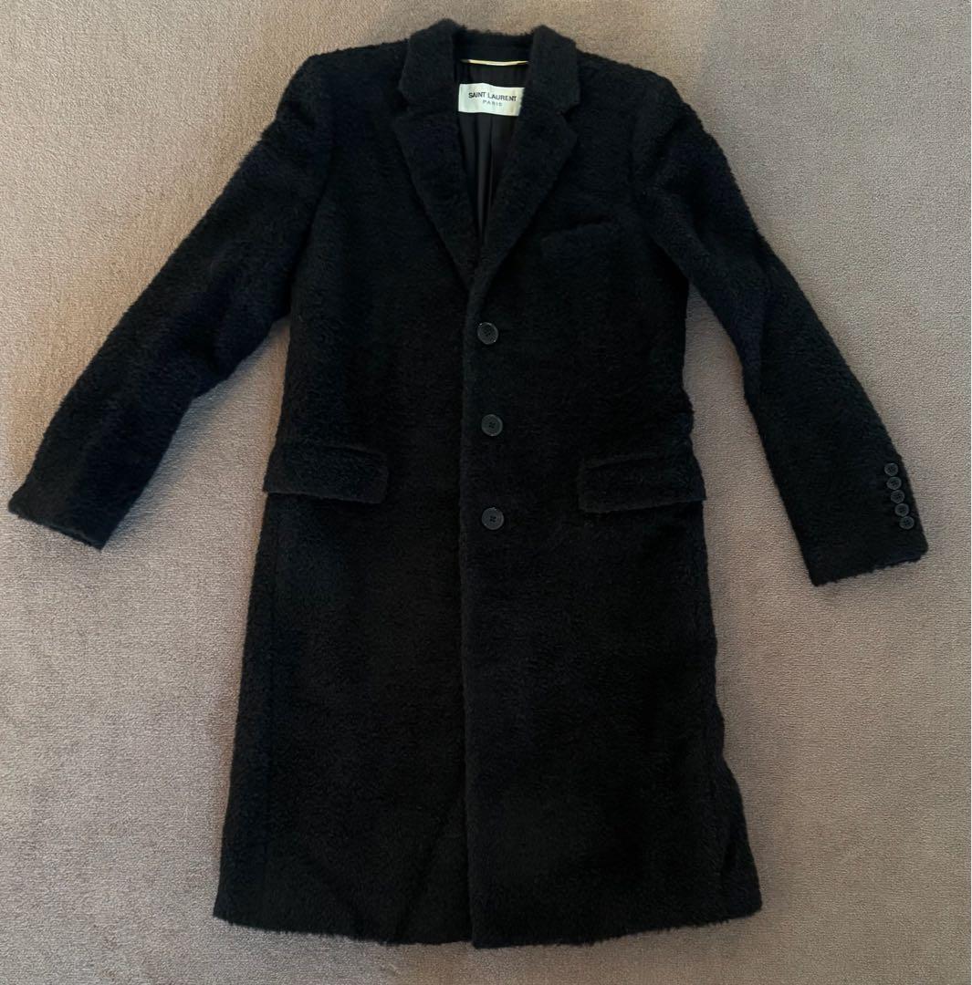 SAINT LAURENT ブラック チェスターコート