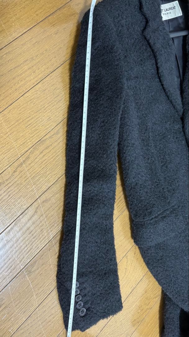 SAINT LAURENT ブラック チェスターコート