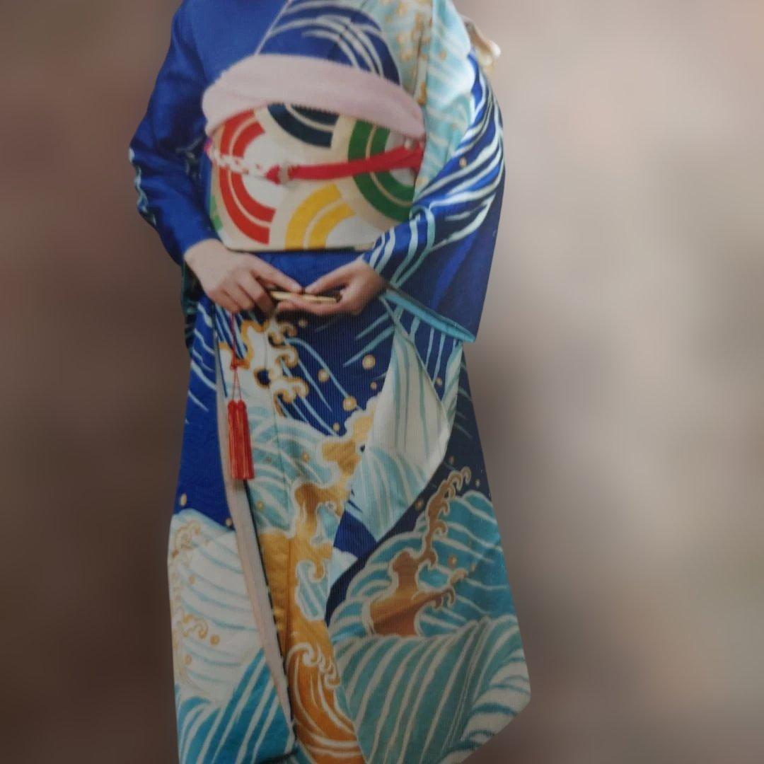 振り袖　フルオーダー品　京友禅
