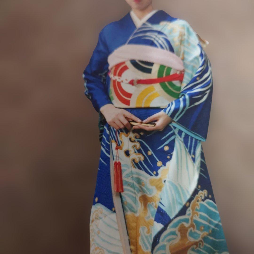 振り袖　フルオーダー品　京友禅