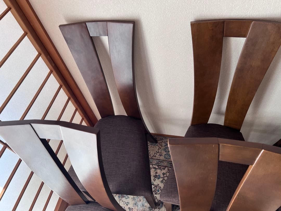 あおいさんごさん専用　 ダークブラウン ダイニングチェア 6脚セットのうち1脚