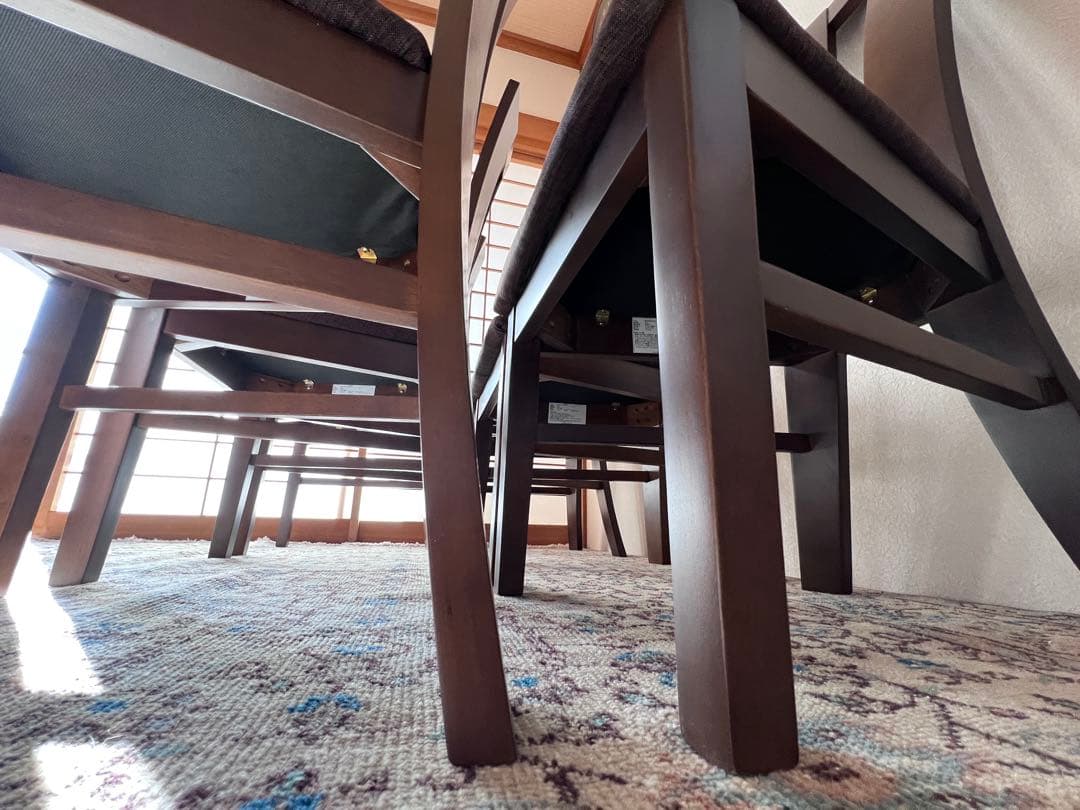 あおいさんごさん専用　 ダークブラウン ダイニングチェア 6脚セットのうち1脚