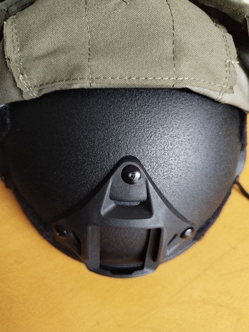 NIJ-Ⅲa実物防弾ヘルメット、55㎝～62㎝/BK、タクティカルヘルメット