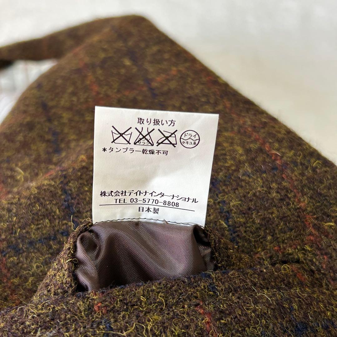 未使用級 ハリスツイード フリークスストア ツイード くるみボタン ジャケットL