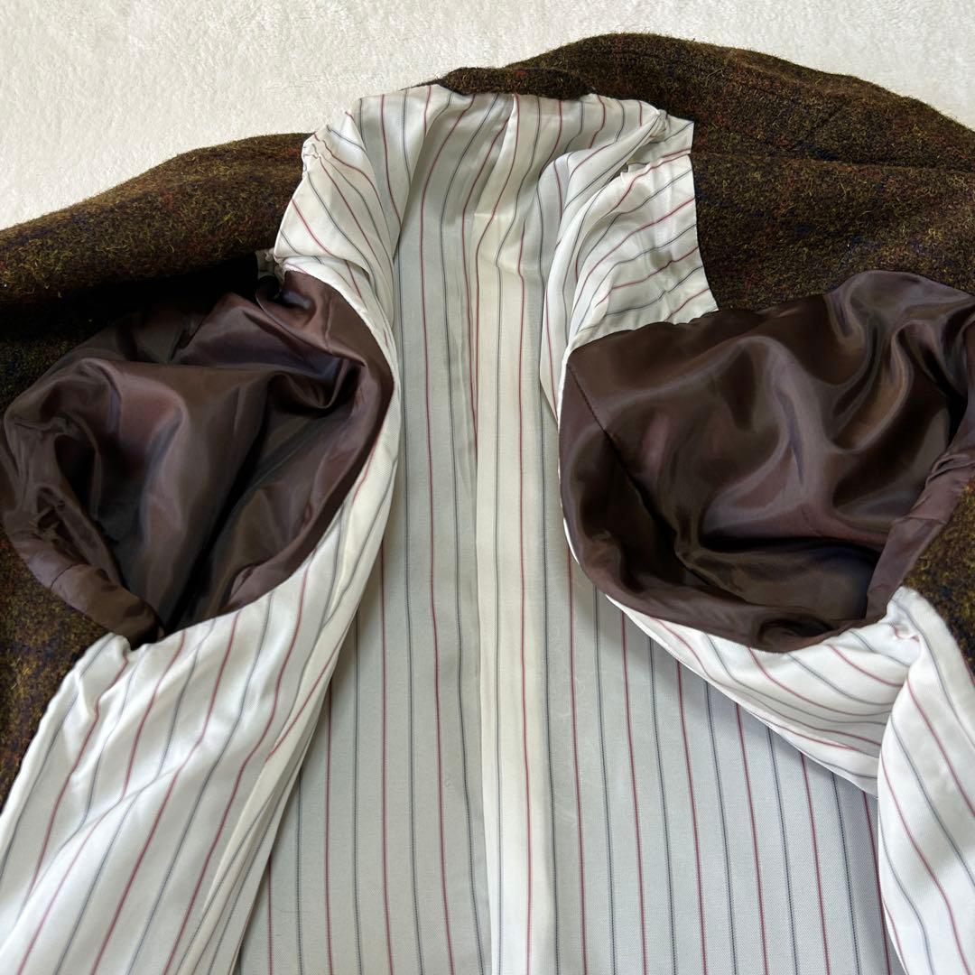 未使用級 ハリスツイード フリークスストア ツイード くるみボタン ジャケットL