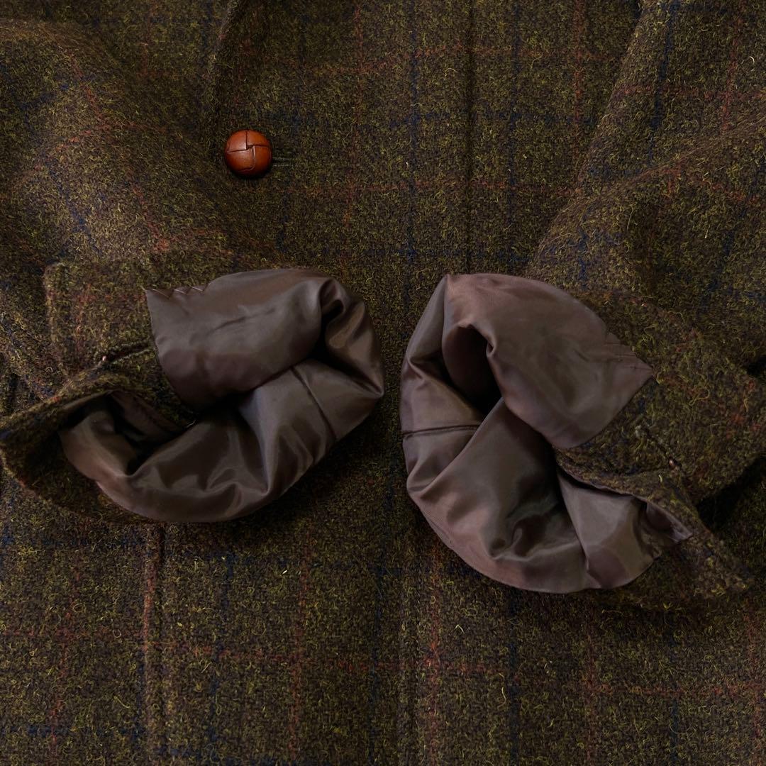 未使用級 ハリスツイード フリークスストア ツイード くるみボタン ジャケットL