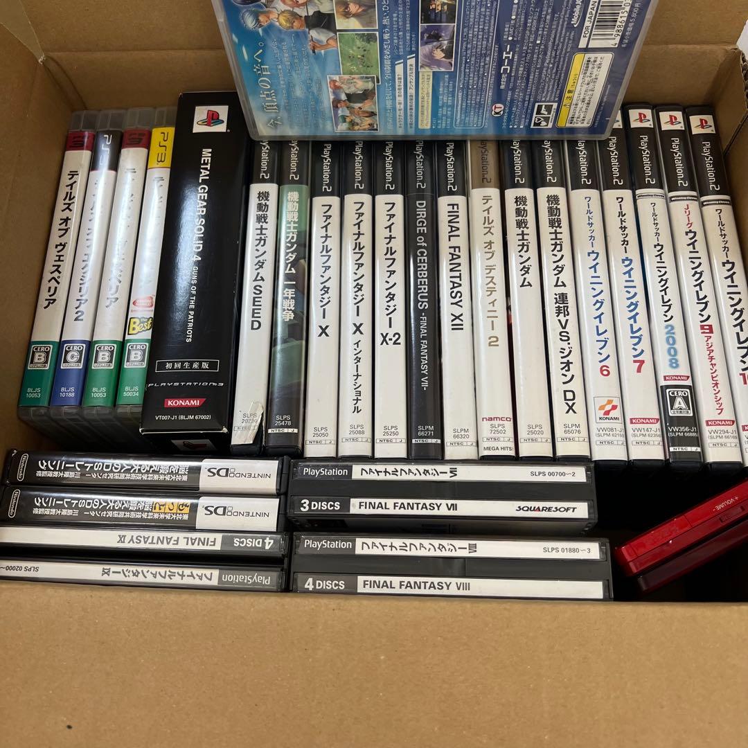 ゲームソフト　大量　まとめ売り　3ds 本体　ps1 ps2 ps3 psp