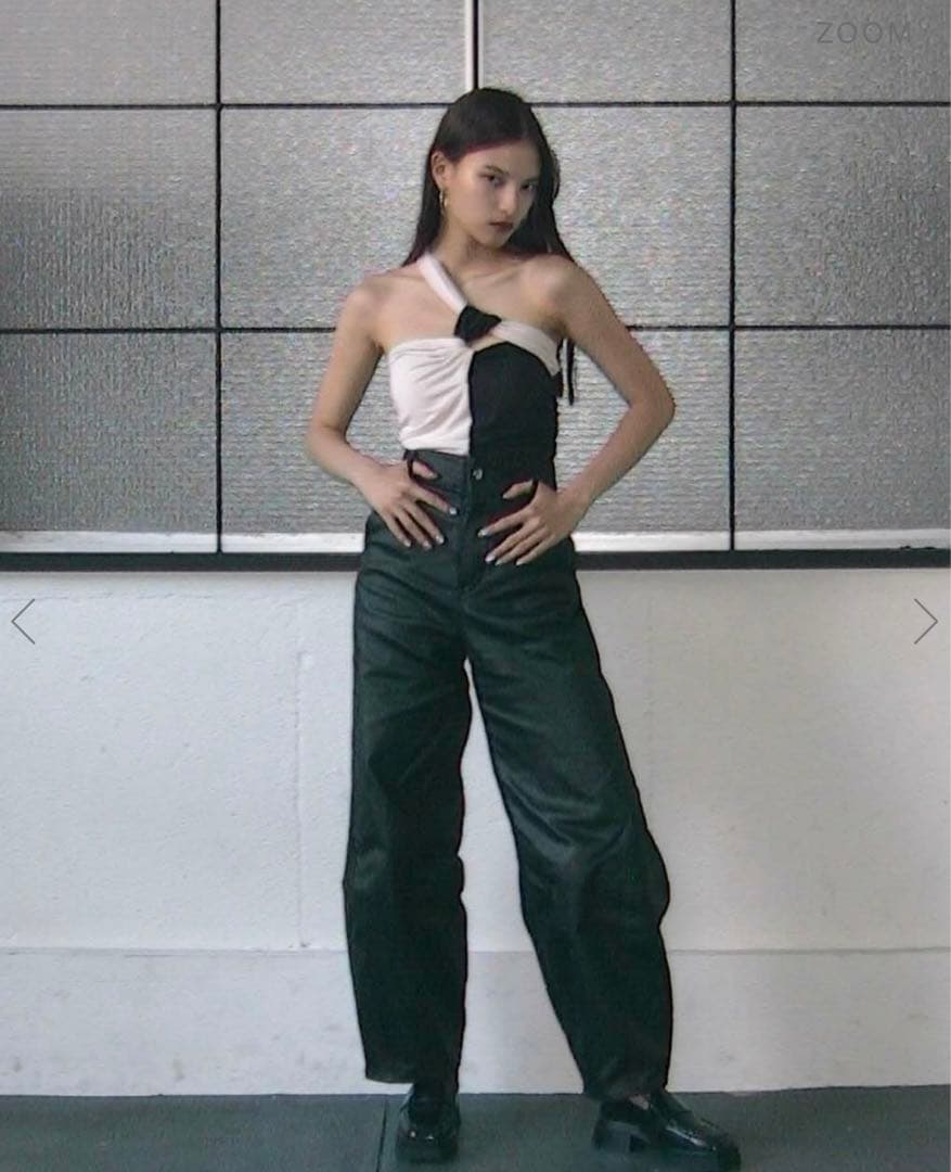 meltthelady parachute pants レザー パンツ