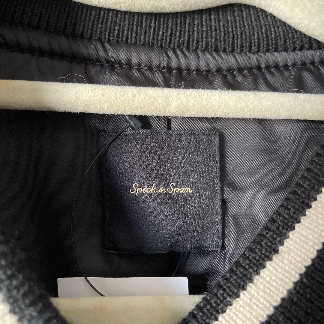 Speck & Span スタジャン ブラック/ホワイト　超美品