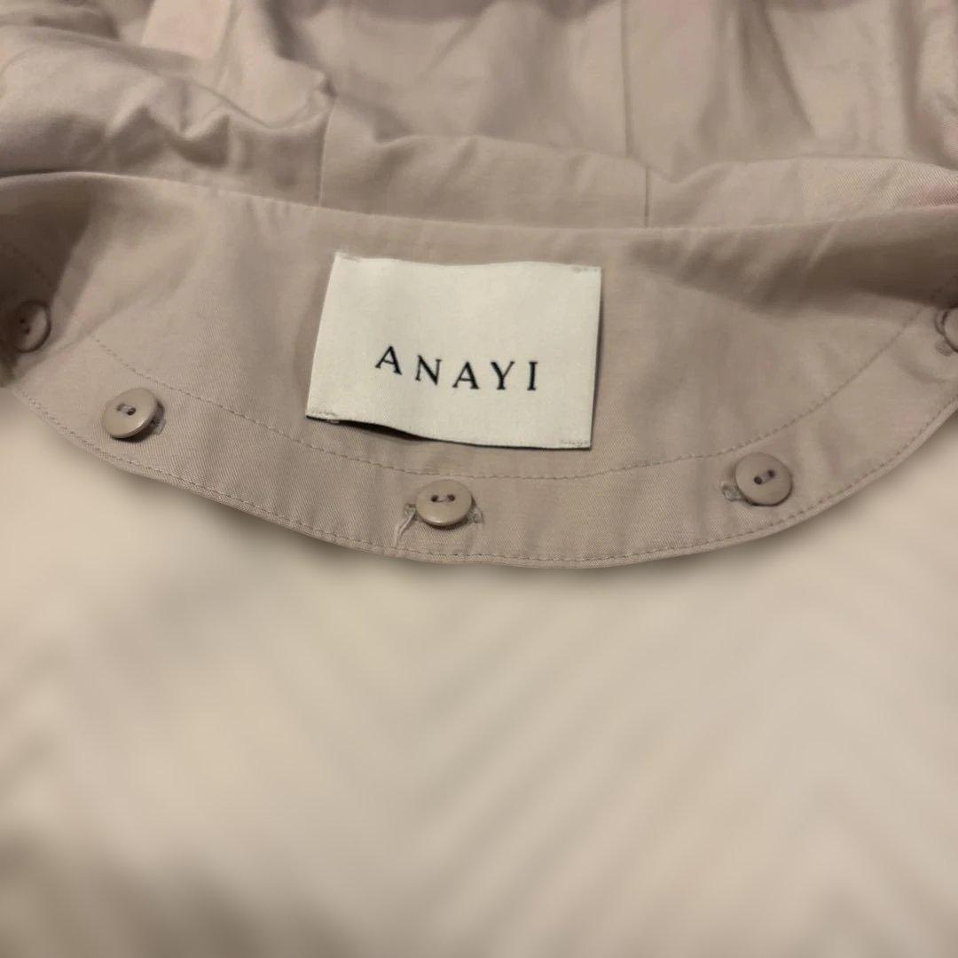 美品です❣️ ANAYI アナイ　トレンチコート フード付き