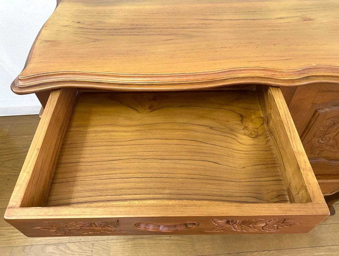 アンティーク コンソール ドレッサー テーブル デスク 彫刻 猫脚 インテリア