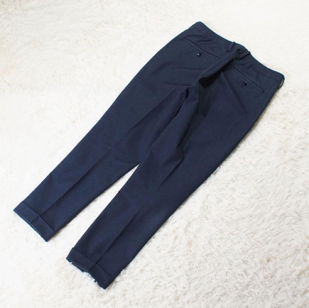 美品 ストレッチ《EDIFICE》2B セットアップ(46)ネイビー 手洗い可