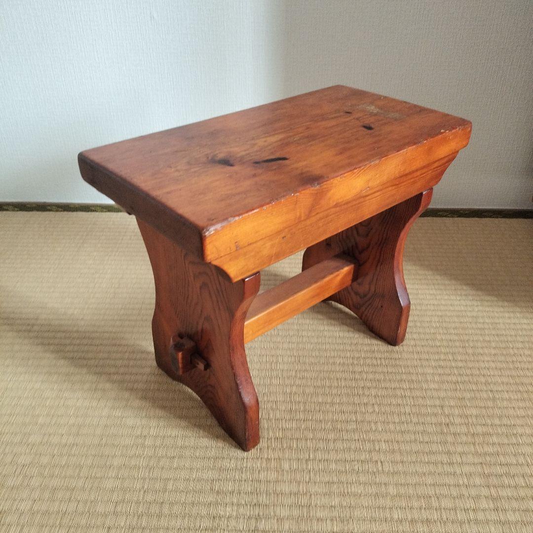 イギリスアンティーク　ロースツール　英国アンティーク木製チェア