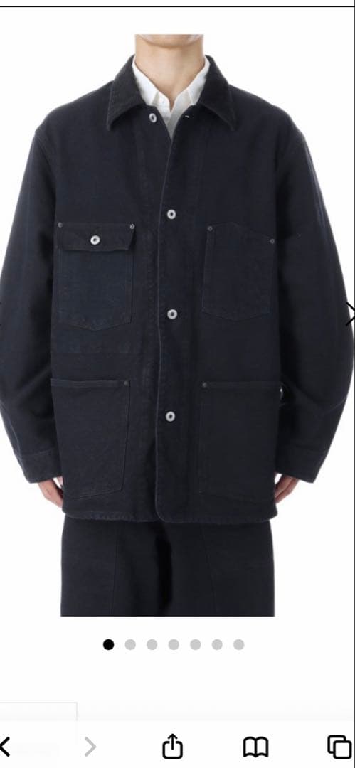 ジャケット・アウター A.PRESSE 25AW Silk Hemp Coverall Jacket