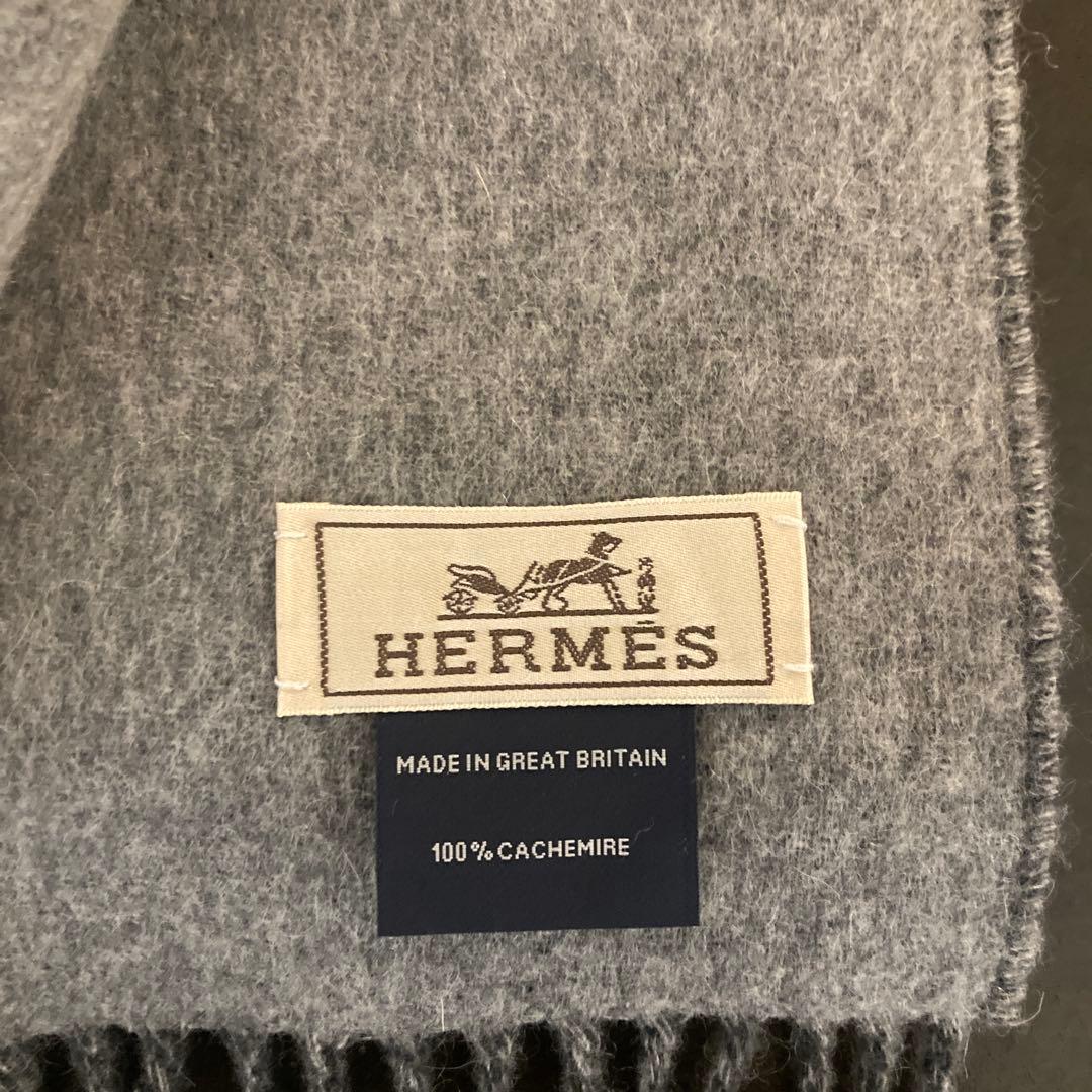 エルメス　カシミヤマフラー　マフラー　レクトヴェルソ