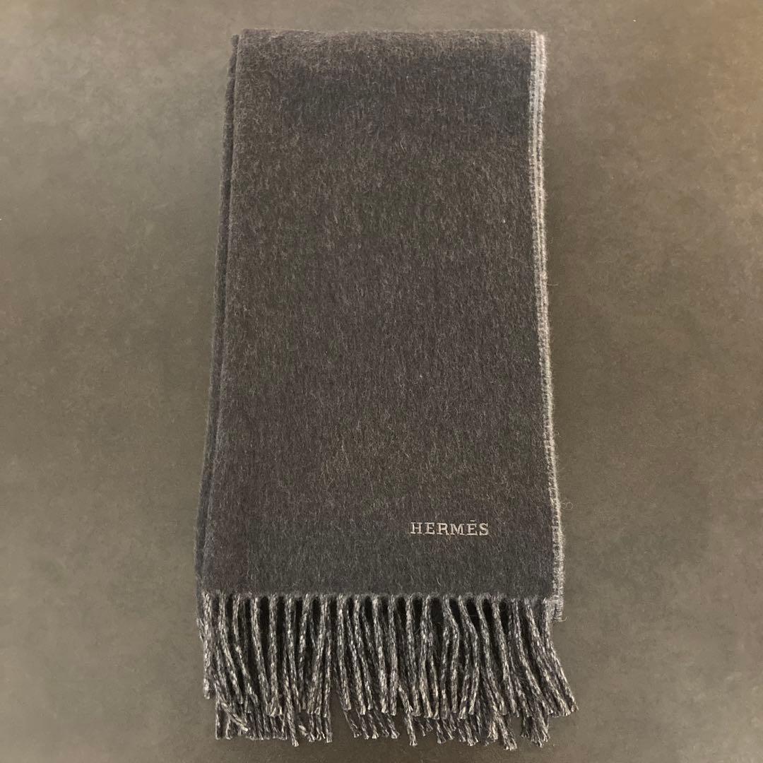 エルメス　カシミヤマフラー　マフラー　レクトヴェルソ