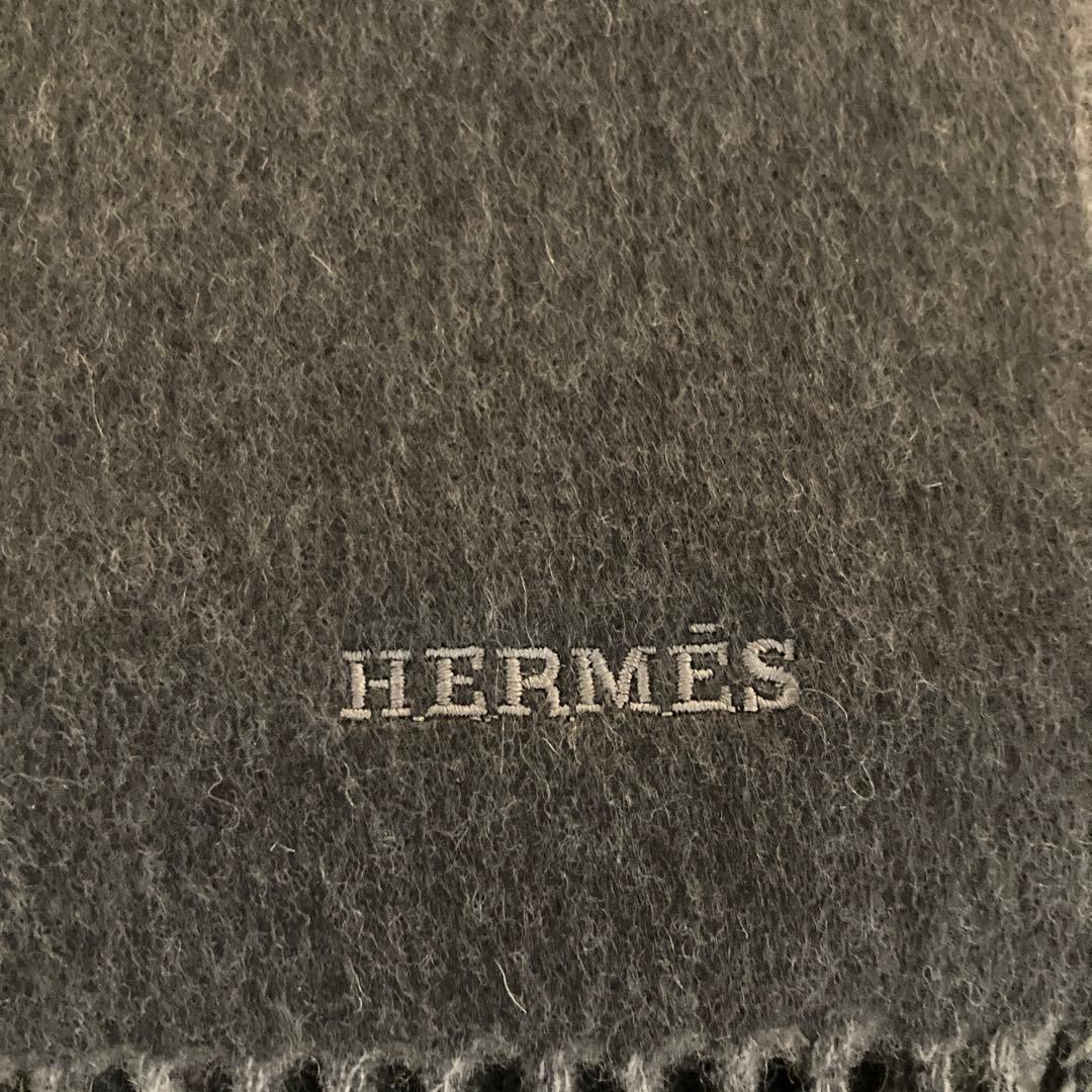 エルメス　カシミヤマフラー　マフラー　レクトヴェルソ