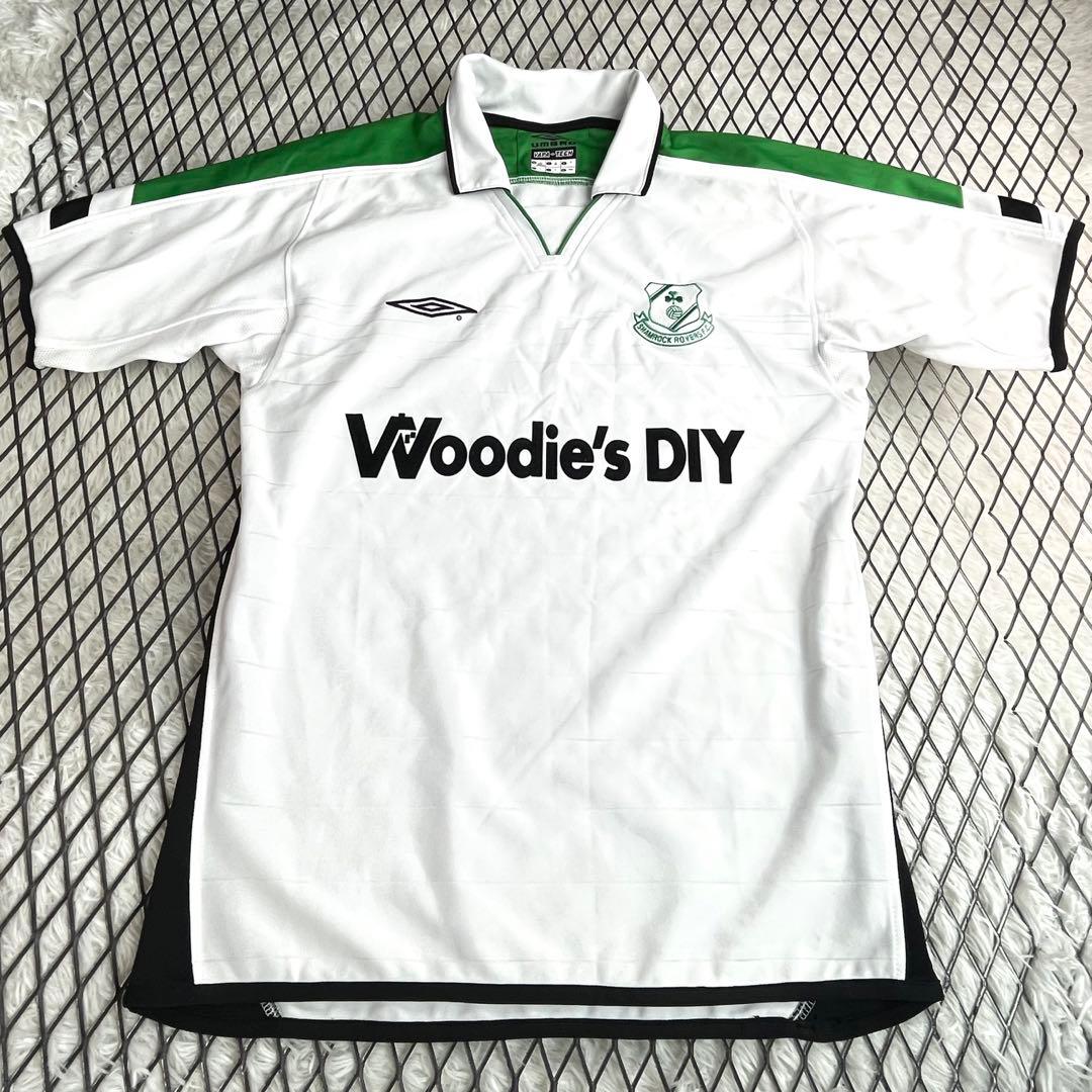 希少　UMBRO　03/04シャムロック・ローバーズ　Away S/S