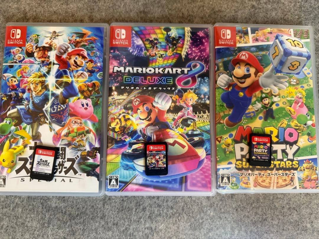 Switch ゲームまとめ売り スマブラ マリオカート8 マリパ