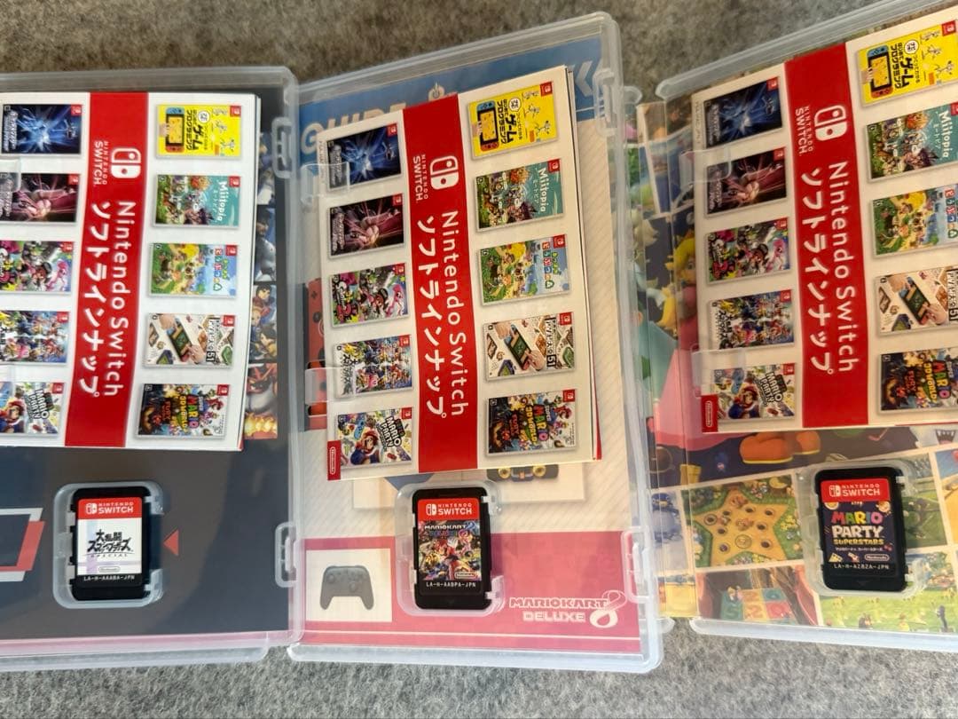 Switch ゲームまとめ売り スマブラ マリオカート8 マリパ