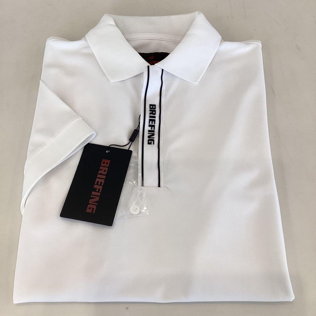新品　BRIEFING MEN’S MINI LOGO POLO ホワイトS