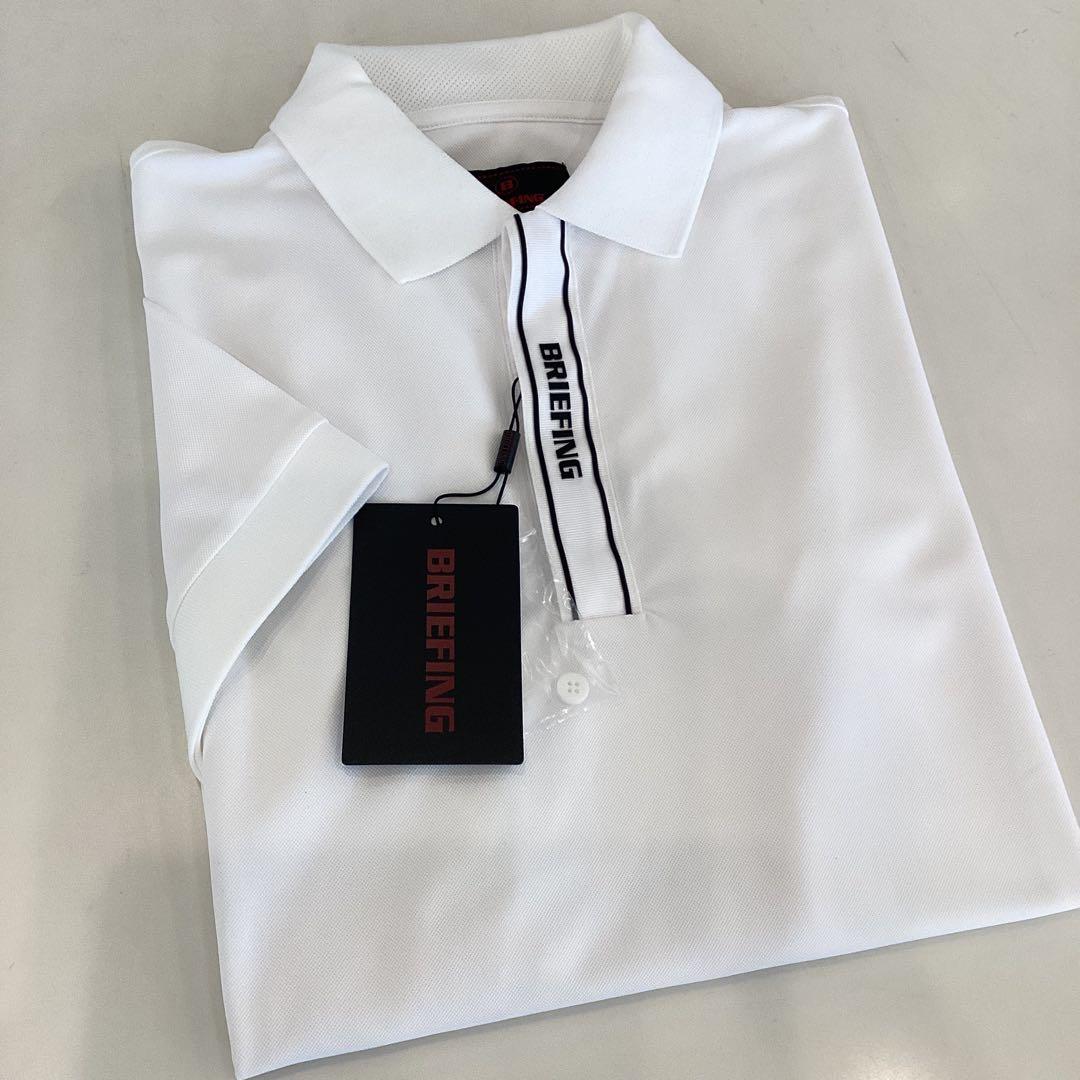 新品　BRIEFING MEN’S MINI LOGO POLO ホワイトS