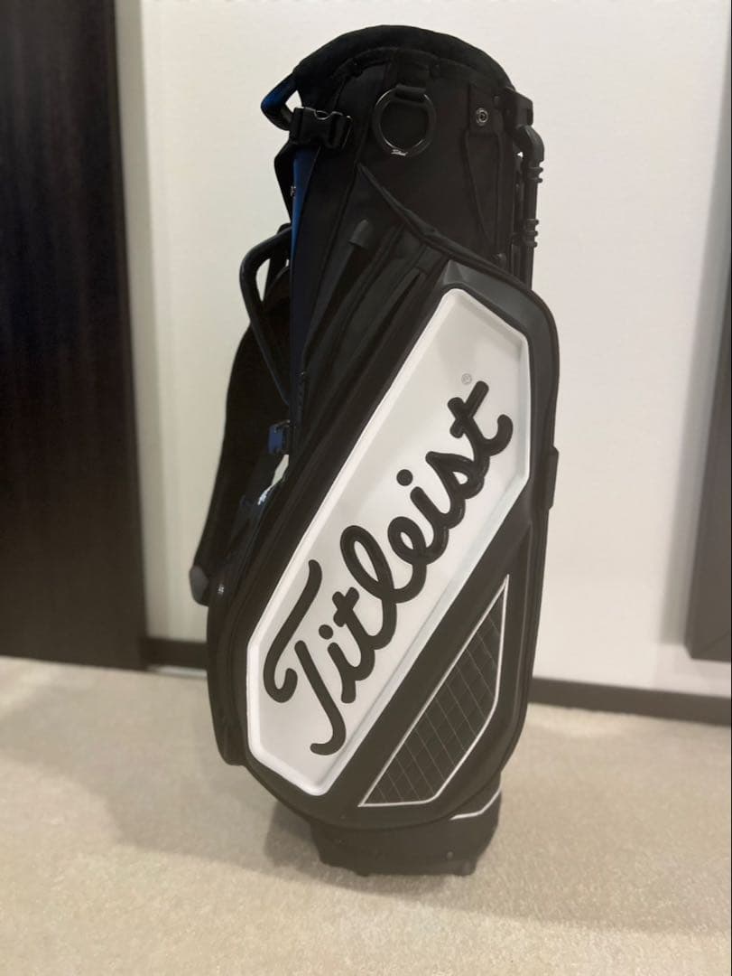 Titleist キャディバッグ スタンド付き ブラック/ホワイト