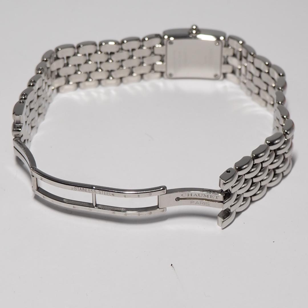 美品 ショーメ CHAUMET ケイシス スクエア ダイヤベゼル 腕時計 576