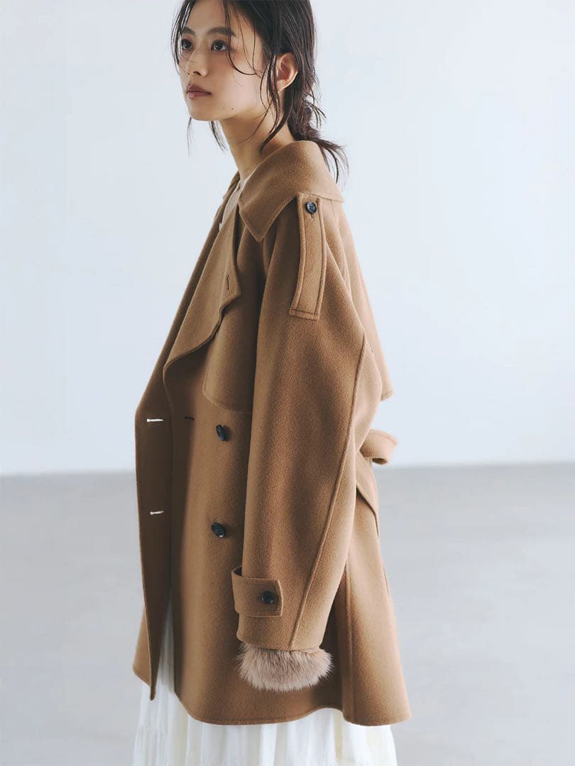✨️最終お値下げ✨️ anuans リバーウールミドルトレンチコート
