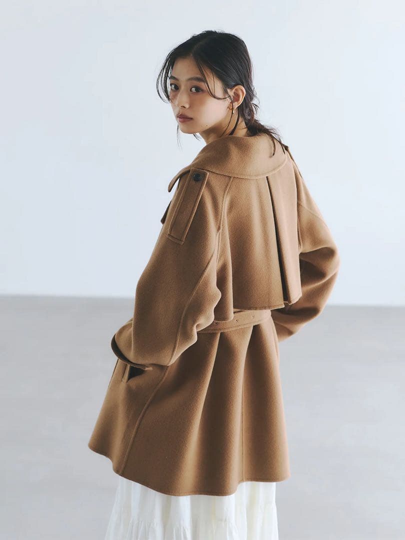 ✨️最終お値下げ✨️ anuans リバーウールミドルトレンチコート