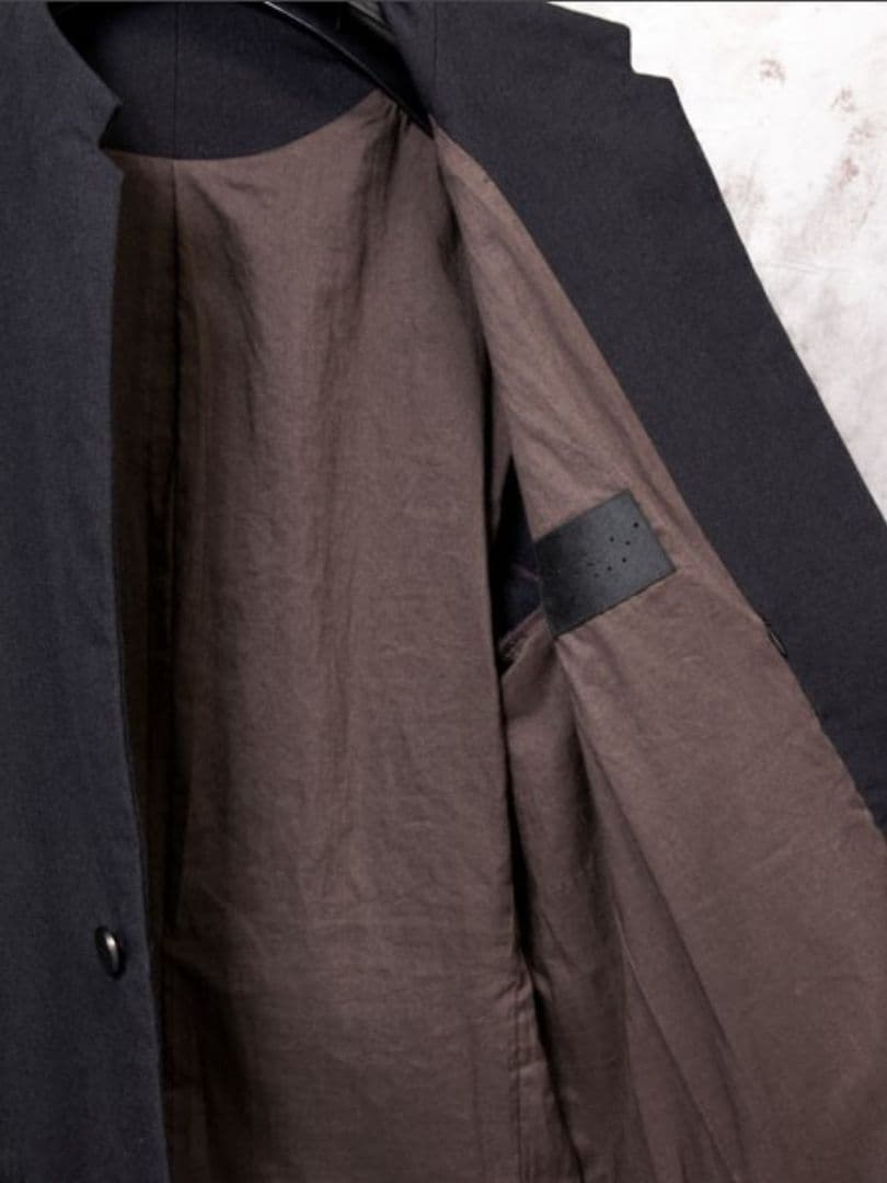 ジャケット・アウター DEVOA Jacket cotton nylon /BLACK