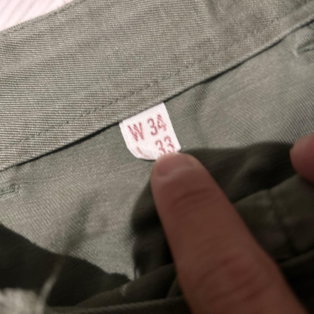 60's U.S.ARMY コットンポプリン ジャングルファティーグパンツ