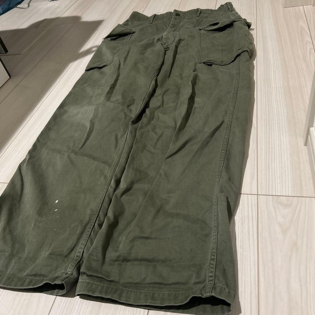 60's U.S.ARMY コットンポプリン ジャングルファティーグパンツ