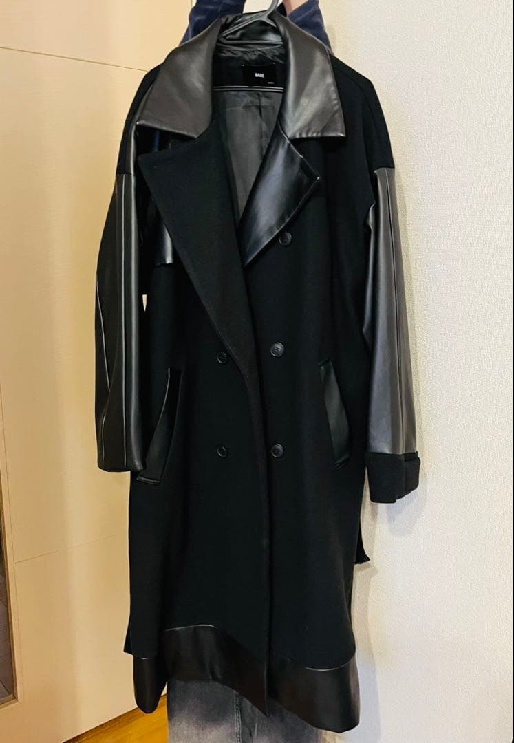 HARE ウーリーテックキリカエコート ジャケット・アウター トレンチコート