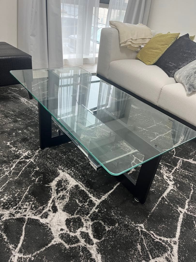 【極美品】アルテジャパン　ガラステーブル