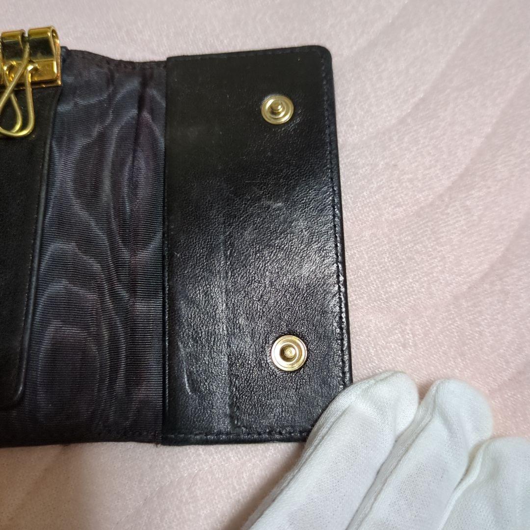 ちー☆ CHANEL 黒 レザー キーケース