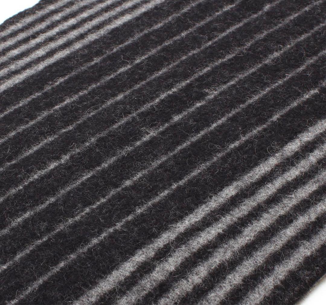 H2604 未使用 ルイヴィトン ウール カシミヤ ストライプ マフラー