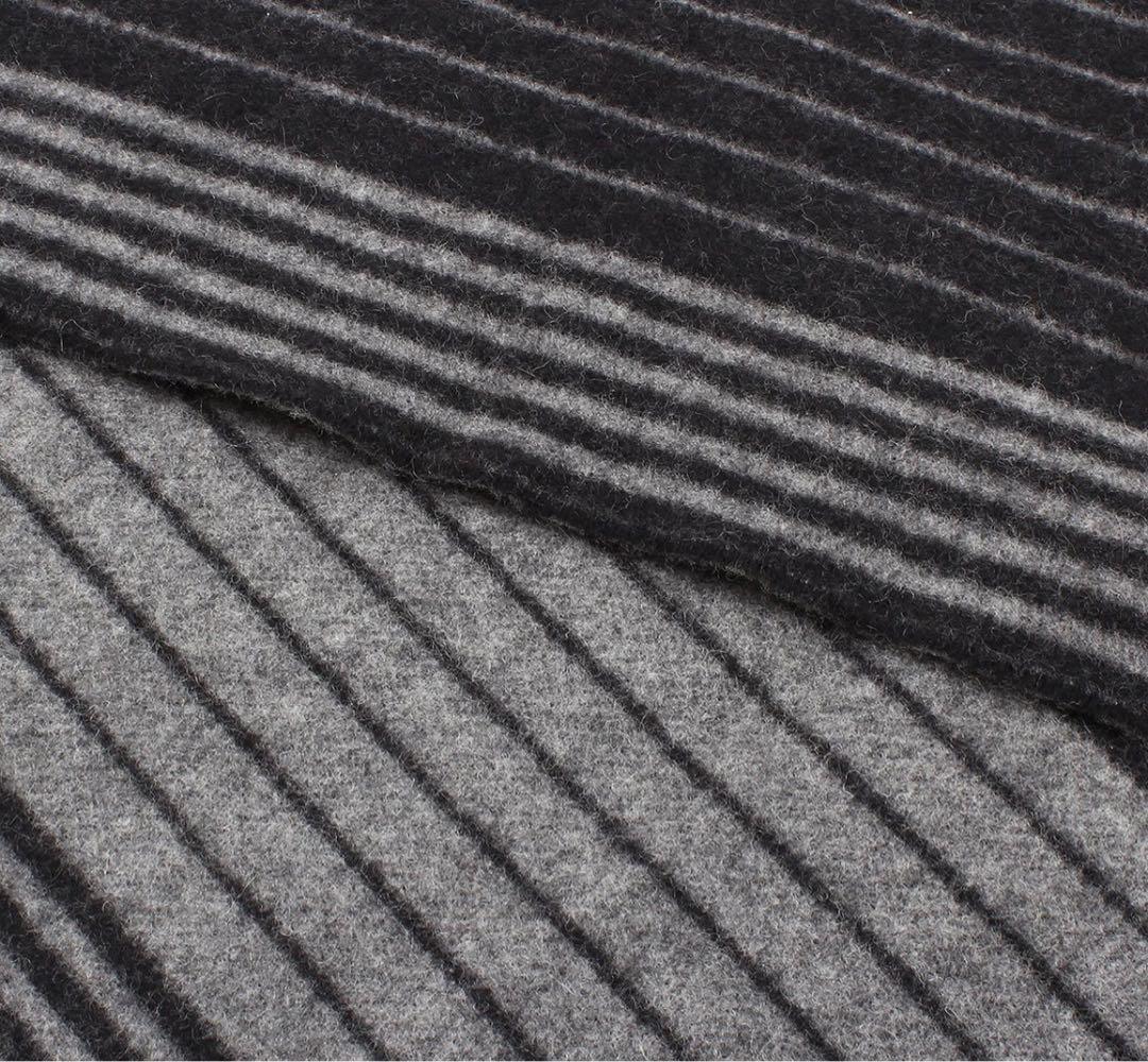 H2604 未使用 ルイヴィトン ウール カシミヤ ストライプ マフラー