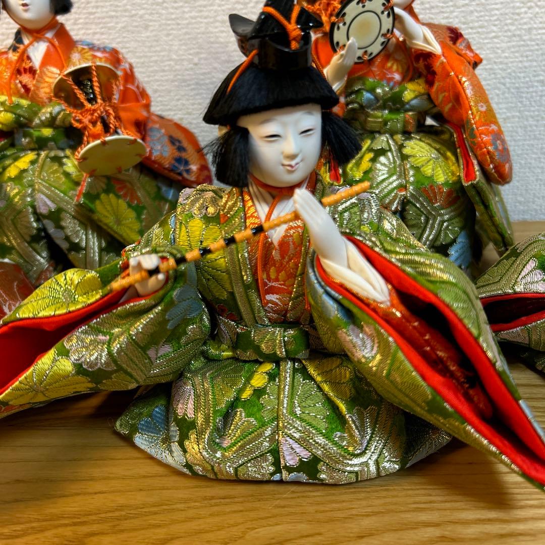 雛人形 五人囃子　桐箱付き　京人形　松屋