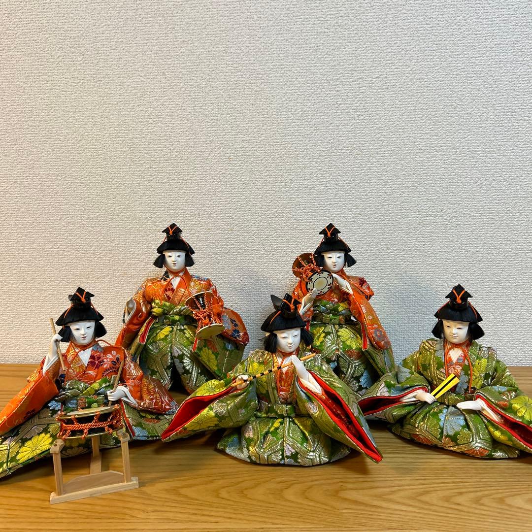 雛人形 五人囃子　桐箱付き　京人形　松屋
