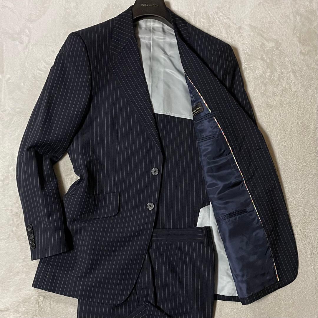 ポールスミス × 伊生地 パイピングデザイン セットアップスーツ M 美品