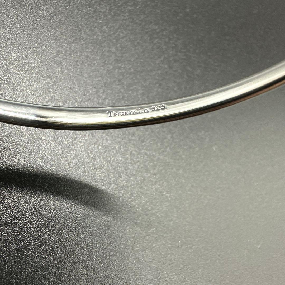 【美品】ティファニー ダブルループ ブレスレット バングル　シルバー 925