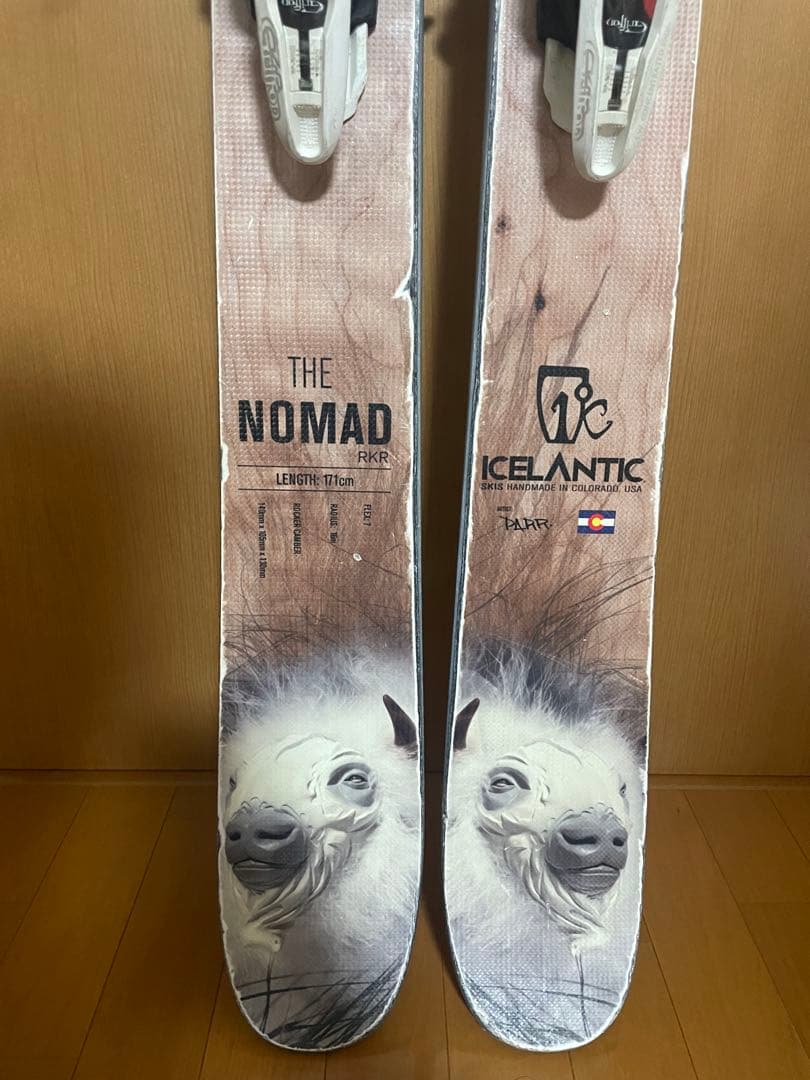 ICELANTIC アイランティック スキー板 Nomad 171cm ビン付き