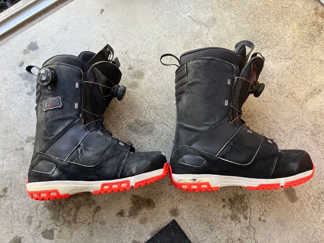 Salomon 男性用スノーボードブーツ 黒/赤