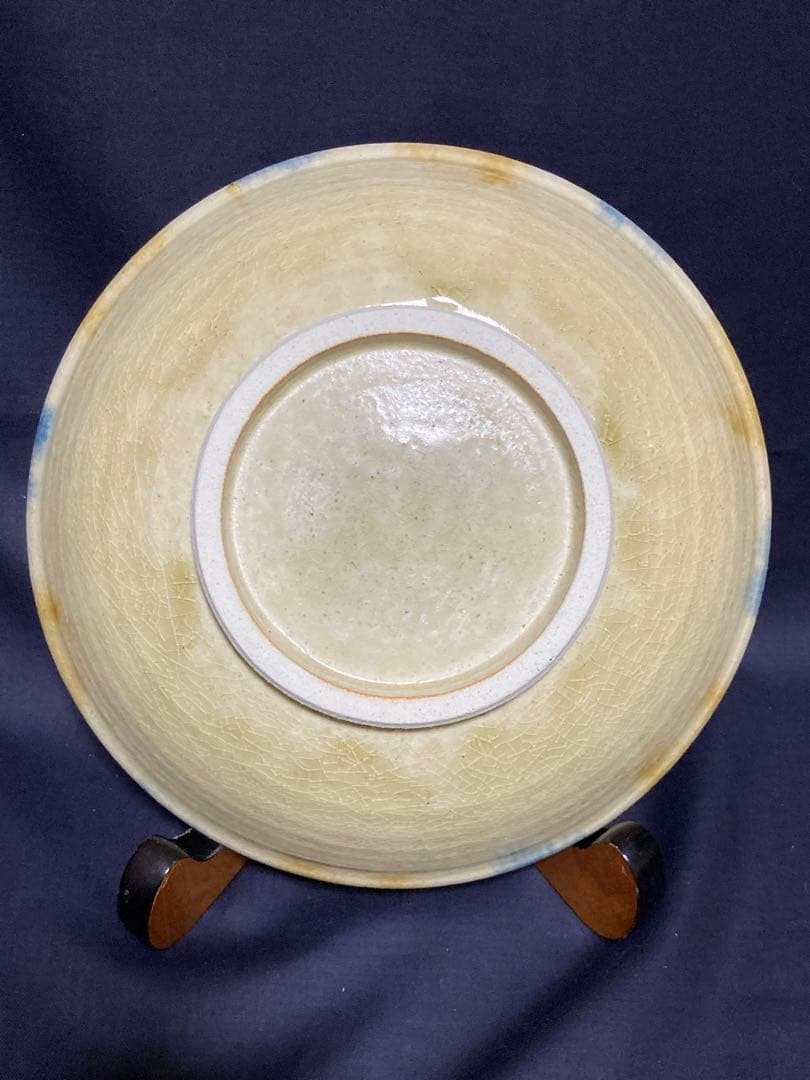 瀬戸本業窯　水野半次郎（六代）　三彩鉢　民藝　民芸