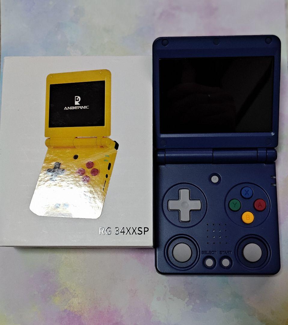【美品】【即日発送】Anbernic RG34XXSP インディゴ