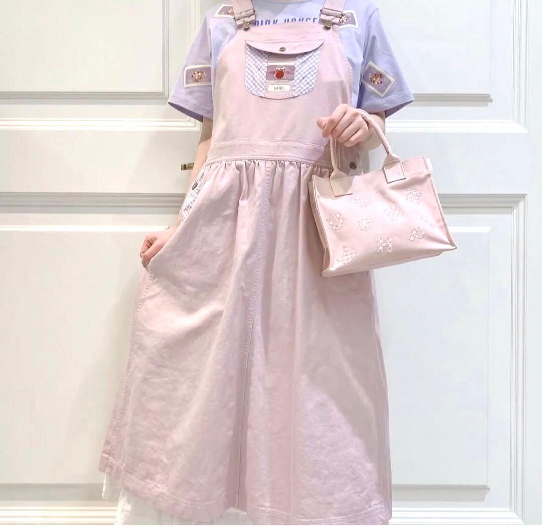 PINK HOUSE 25年 ギンガムチェック使いサロペット