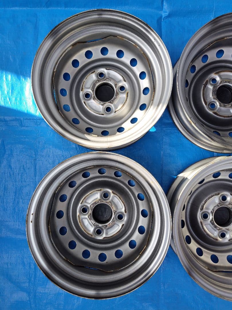 12インチ・スチールホイール4本、スズキ純正、4H-100㎜、送料込み