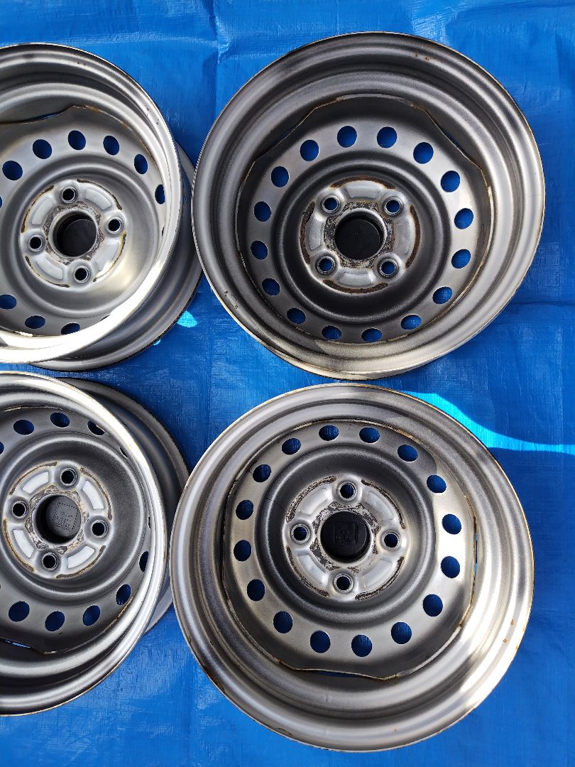 12インチ・スチールホイール4本、スズキ純正、4H-100㎜、送料込み