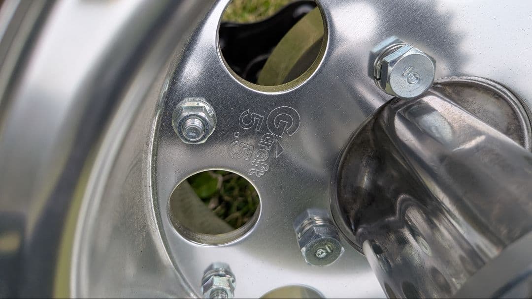 G craft ジークラフト　8インチ　5.5J 　スイングアームのセット